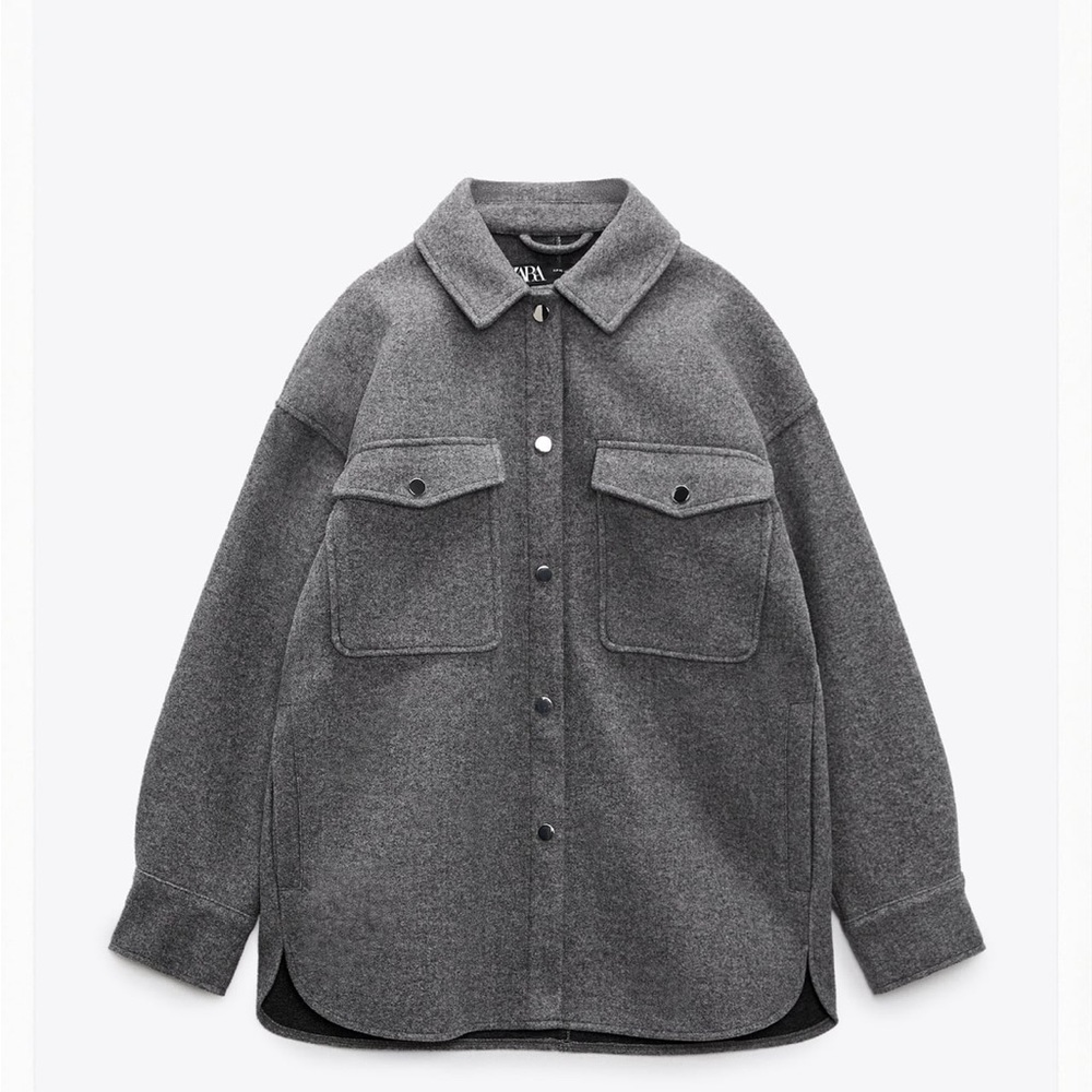 Grey Zara overcoat